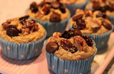 Banánovo-ovesné muffiny bez cukru