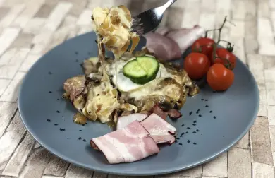Plněné HERMELÍNY Cibulkou a žampióny zabalené ve slanině!