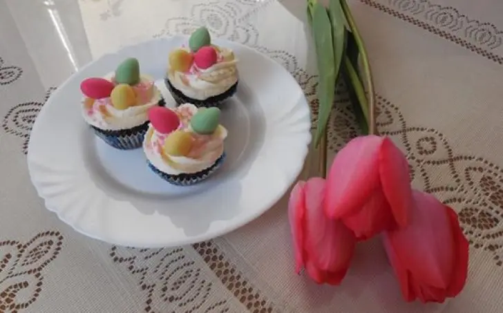 Čokoládové veľkonočné muffiny