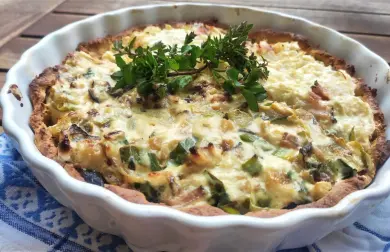 Low carb slaný francúzsky koláč - quiche