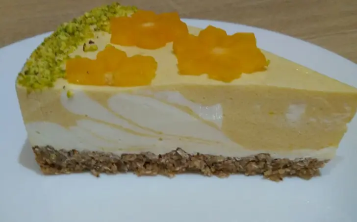 Cheesecake z ovesných vloček s tvarohem