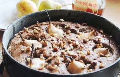 Veggie ořechovec s hruškami