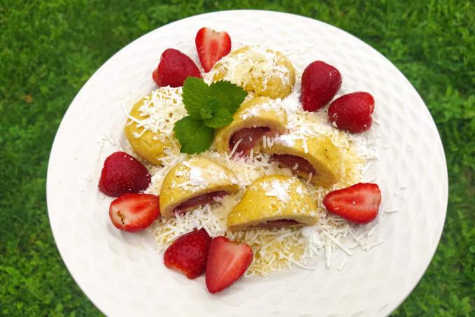 Jahodové knedlíky - LC