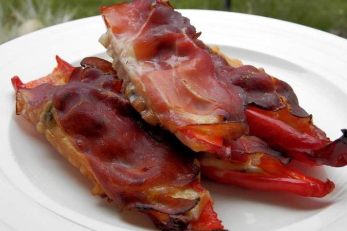 Grilované plněné papriky