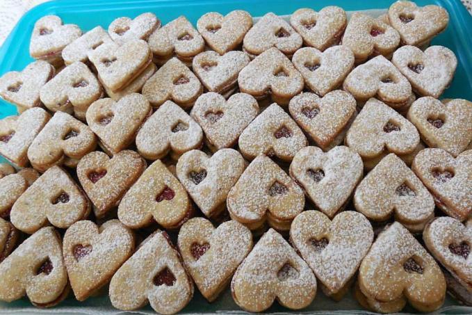 Ořechová srdíčka