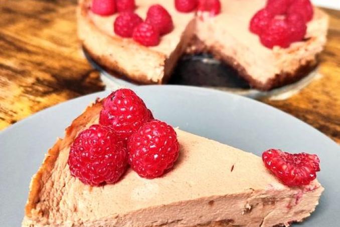 Čokoládový tvarohový koláč