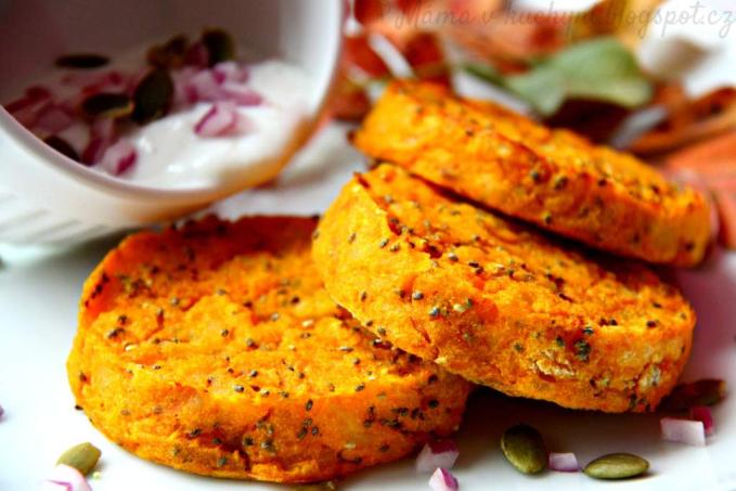 Dýňovo-bramborové placky s chia semínky (od 1 roku)