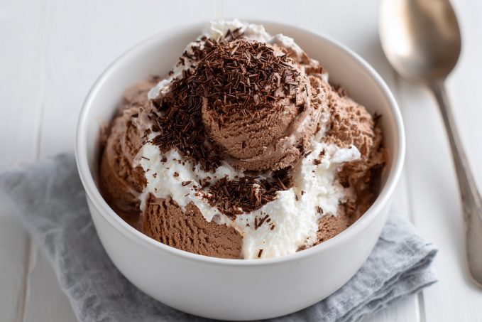 Čokoládová zmrzlina bez cukru