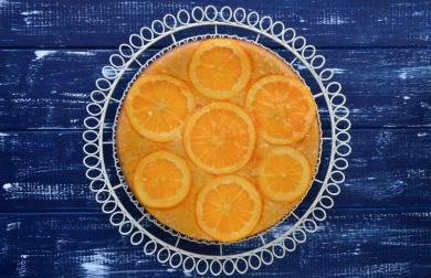Pomerančovo-mandlový koláč s ricottou