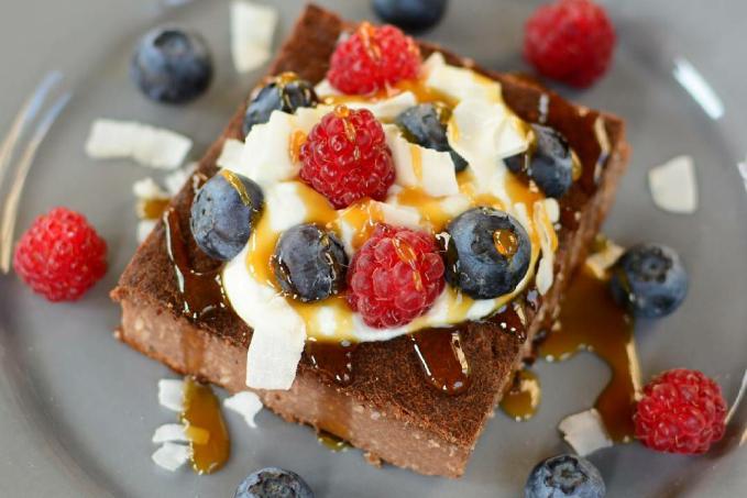 Kakaovo-banánový koláč