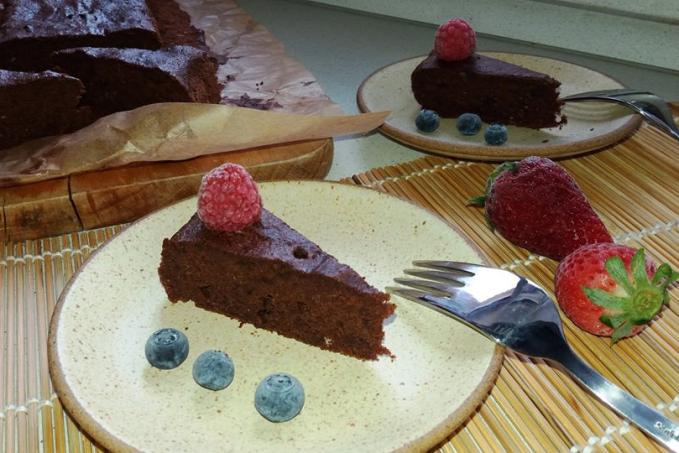 Čokoládovo-banánový fondán