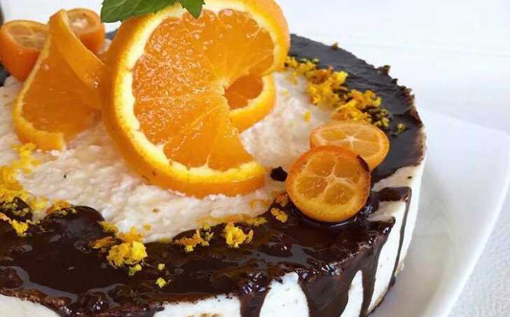 Pomerančový dort s hořkou čokoládou