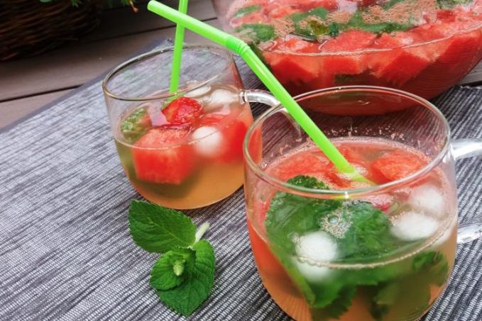Melounové nealko mojito