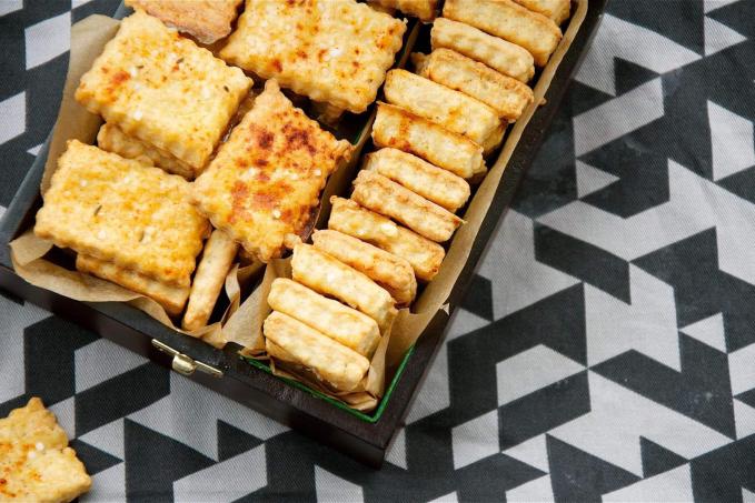 Úplně jednoduché sýrové sušenky