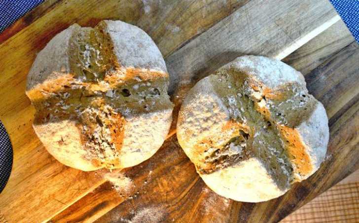 Bezlepkový sódový chlieb bez kysnutia