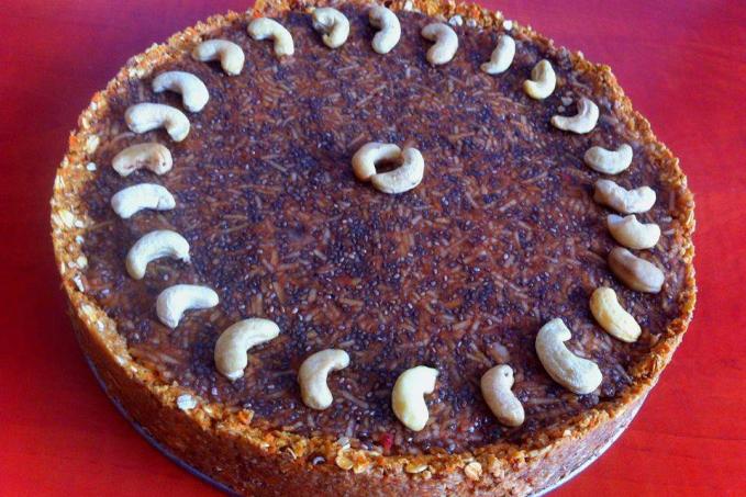 Jablečný nepečený dortík