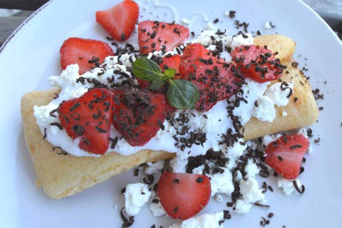 Palačinky na plech, low carb