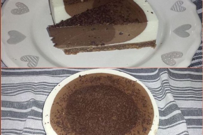 TŘÍBAREVNÝ - nízkosacharidový dort