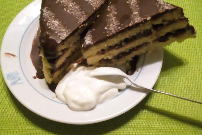 MUG CAKE - nízkosacharidový pruhovaný