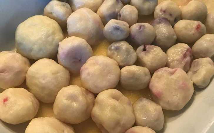 Tvarohové ovocné knedlíky - nízkosacharidové