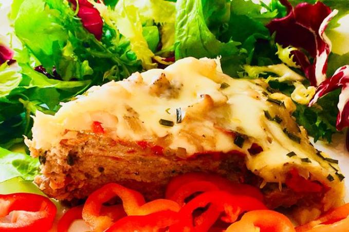 Zelenino-masový koláč - nízkosacharidový