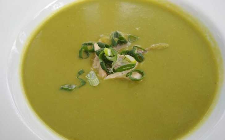 Hrášková polévka se zauzenou rybou