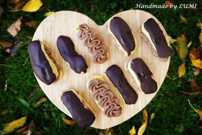 Bezlepkové éclairs s parížskym krémom