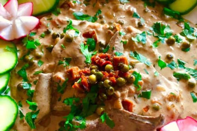 Vepřová játra na smetaně - LC