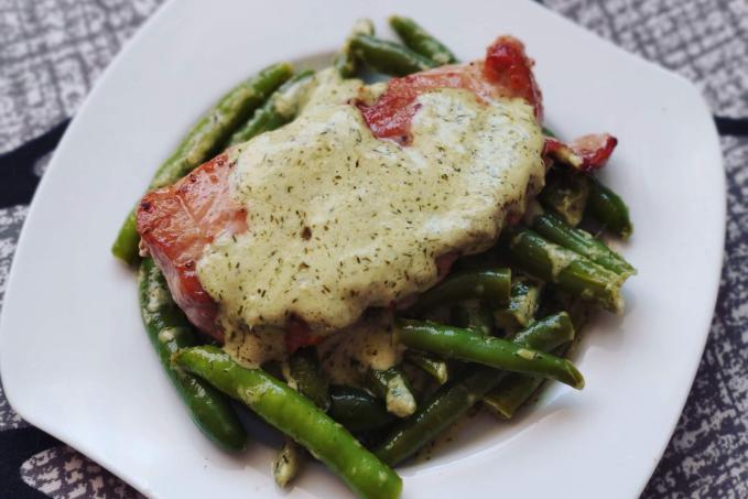 Fazolky na kyselo se steakem