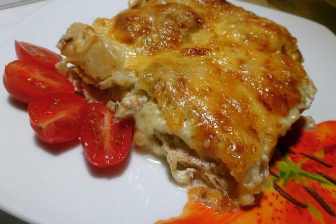 Zapečený celer s kuřecím masem - LC