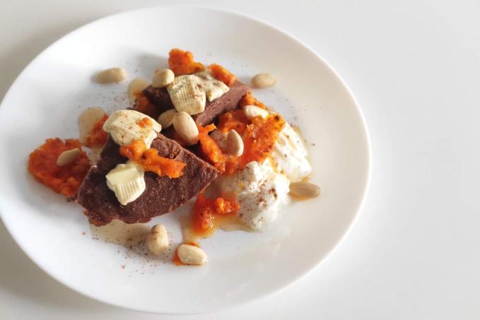 Čokoládový fitness mugcake s banánem