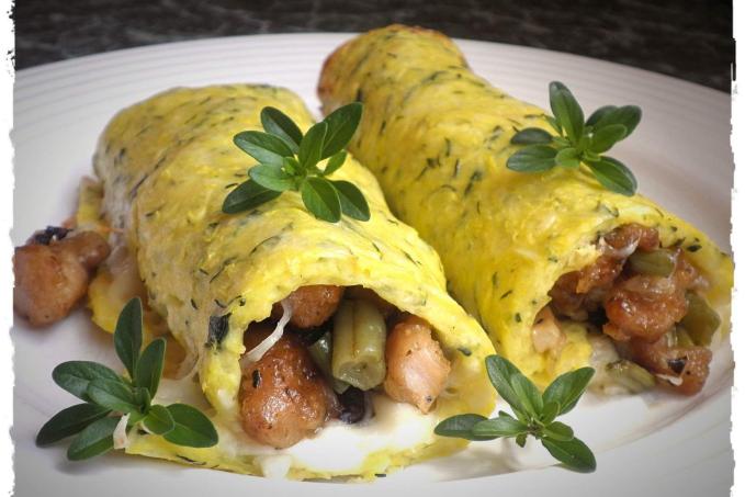 CUKETOVÉ ROLKY S KUŘECÍM MASEM