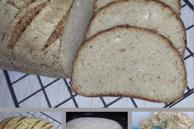 Low carb sýrový chleba