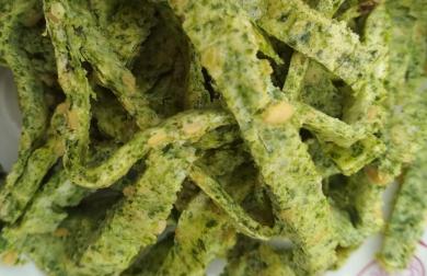 Špenátové low carb těstoviny  - grusetky bez psyllia a mouky