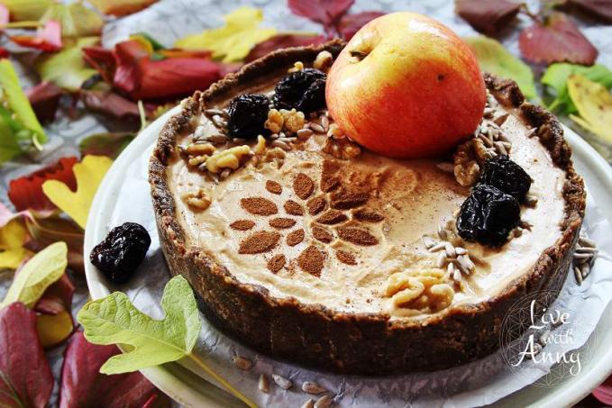 Podzimní raw koláč