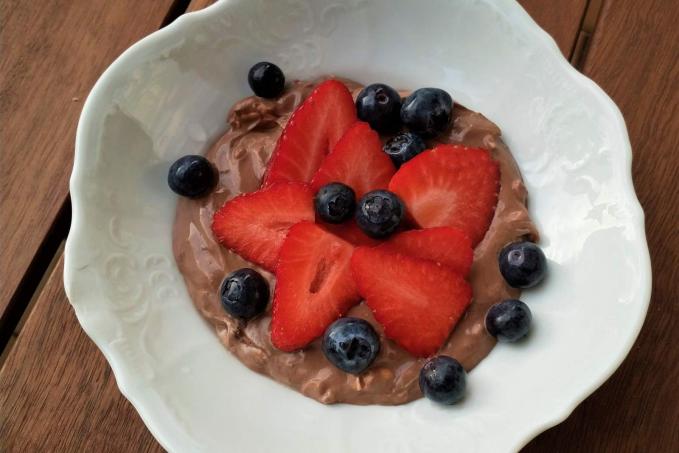 Opravdu čokoládový termix nízkosacharidový s cottage sýrem