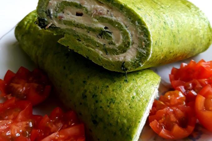 Špenátovo-lososová roláda - LC