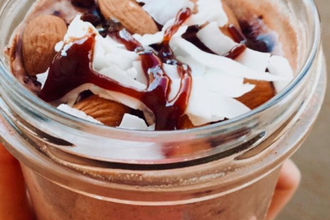 Jednoduchý kakaový tofu dezert