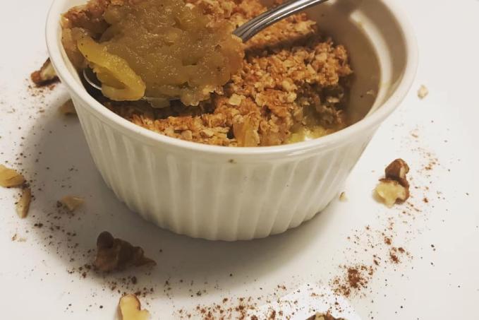 Jablečný Crumble
