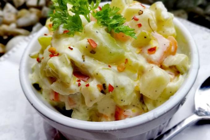 Vianočný šalát z kalerábu (kedlubny) - LC