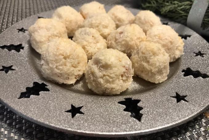 Pečené kokosové kuličky bez cukru - LC