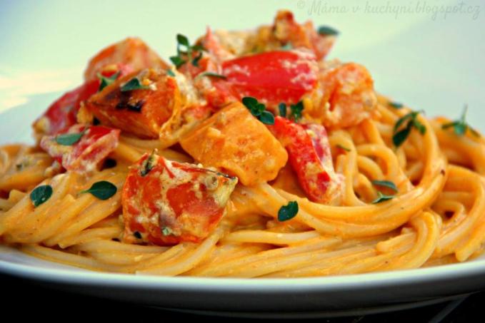 Omáčka na špagety z pečené dýně (od 1 roku)