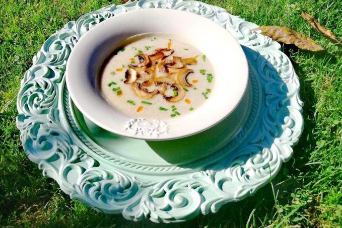 Krèmová šampiňónová polievka