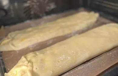 Bezlepkový štrúdl z tvarohu