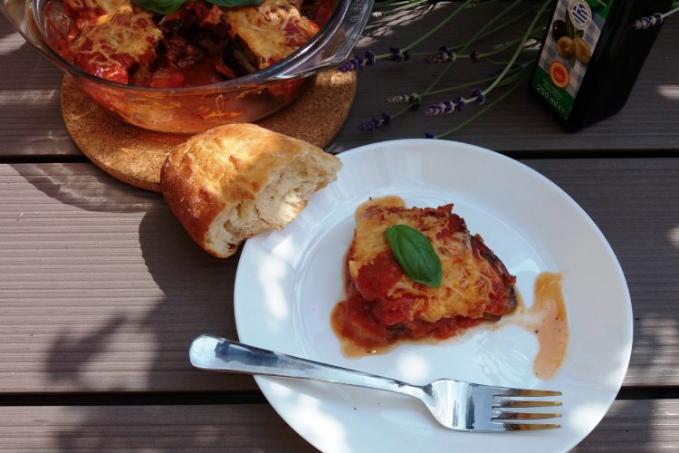 Jednoduché lilkové lasagne