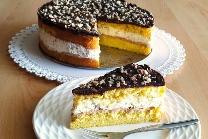 Dort s lískovými oříšky, karamelem a čokoládou - LC