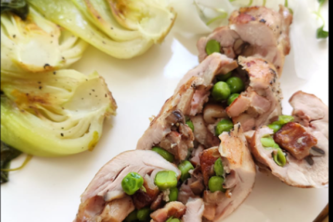 Kuřecí rolky s Pak Choi