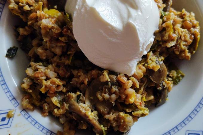 Rýže se zeleninou a vajíčky