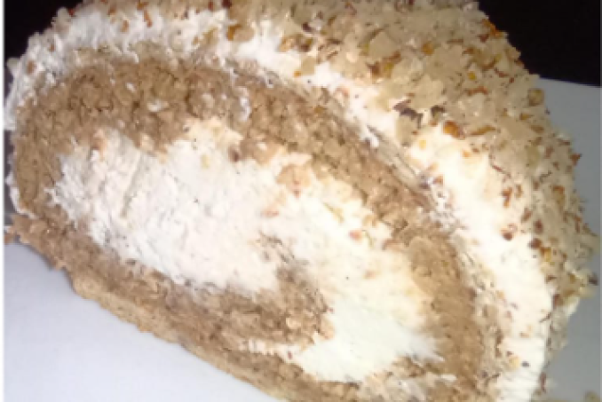 Marlenka - ořechová roláda