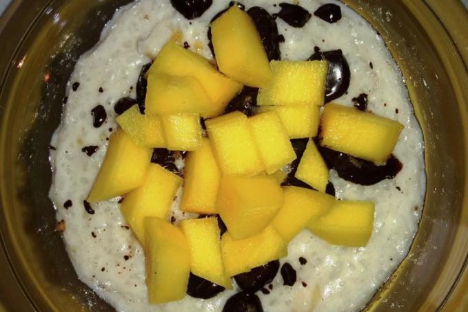 Banánová mléčná rýže